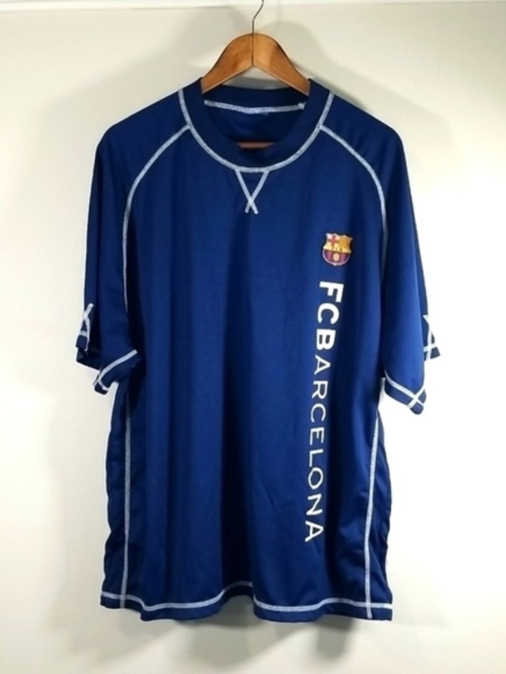 FC Barcelona Men's Fan Football Jersey Size XL Blue